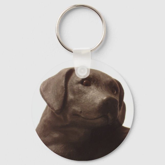 Everyone Loves a Labrador Retriever Key Ring (Front)
