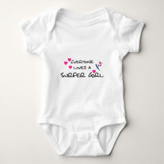 Everyone Loves A Surfer Girl Baby Bodysuit