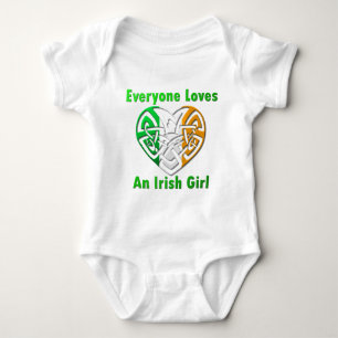 Everyone Loves An Irish Girl Baby Bodysuit