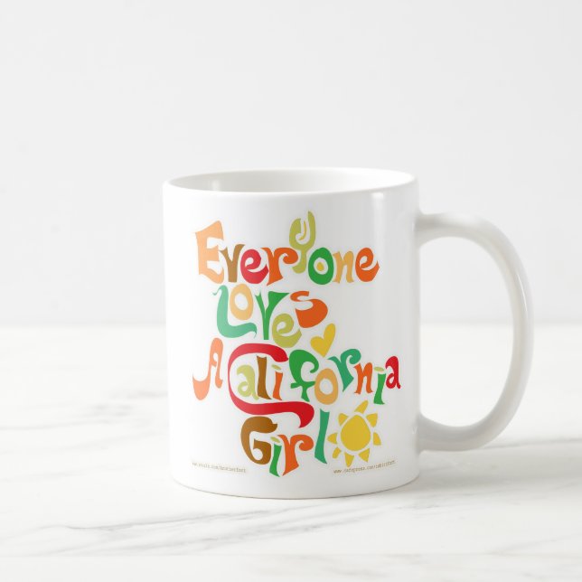 Everyone Loves California Girls Coffee Mug (Right)