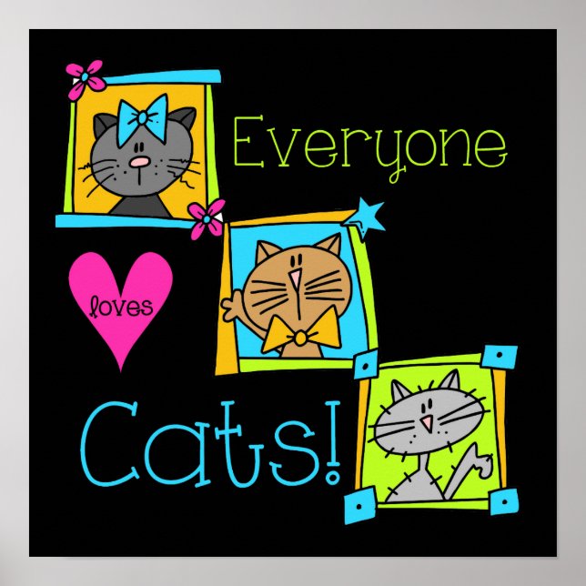 Everyone Loves Cats Poster (Front)