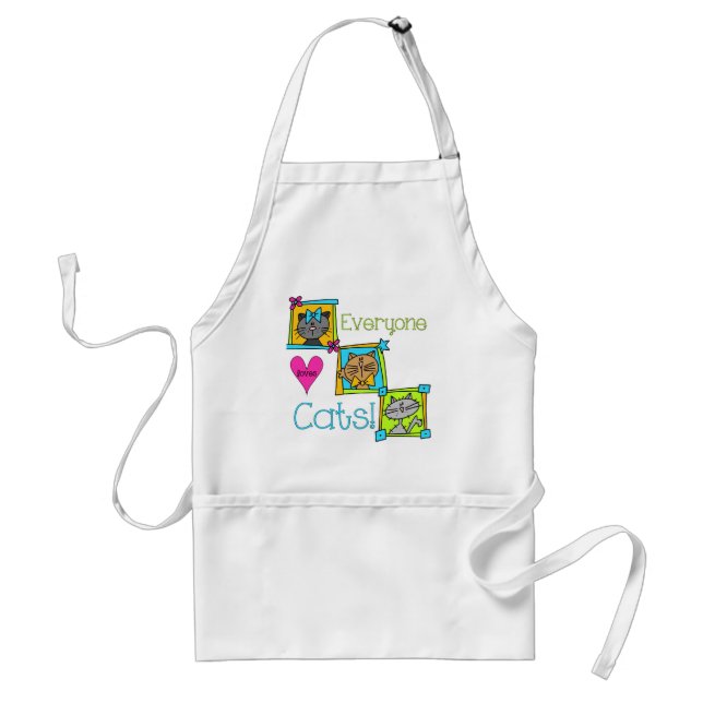 Everyone Loves Cats Standard Apron (Front)