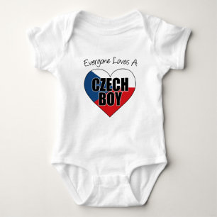 Everyone Loves Czech Boy Baby Bodysuit