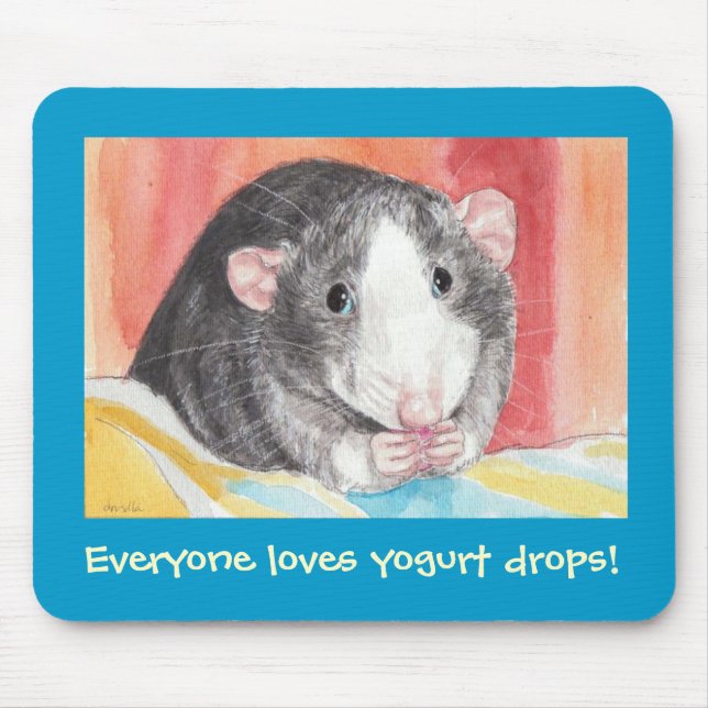 Everyone loves yogurt drops! mouse pad (Front)