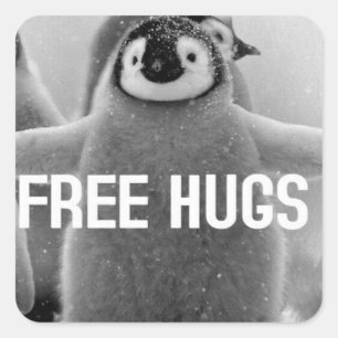 Everyone Needs a Hug Square Sticker