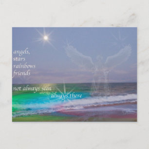 Everyone Needs Friends and Angels, postcard