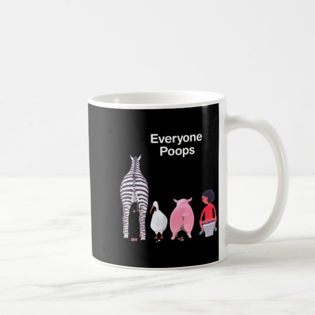 Everyone Ops Funny Zebra G Toilet Humor  Coffee Mug (Right)