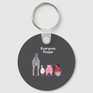 Everyone Ops Funny Zebra G Toilet Humor  Key Ring