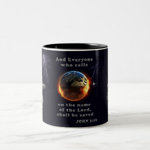 Everyone who calls on the name of the Lord Two-Tone Coffee Mug