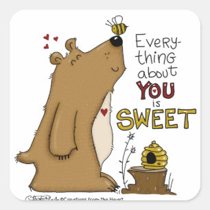 Everything About You is Sweet Square Sticker