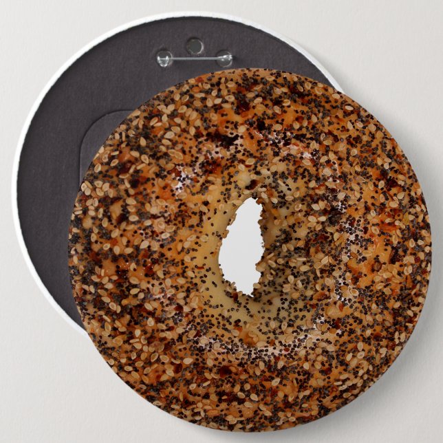 Everything Bagel 6 Cm Round Badge (Front & Back)