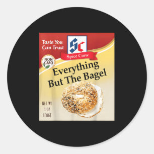 Everything Bagel Condiment Costume Holiday Sce Cos Classic Round Sticker
