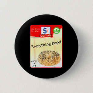 Everything Bagel Condiment Holiday Sce Group Costu 6 Cm Round Badge