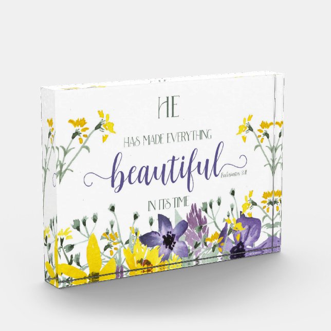 Everything Beautiful - Ecc 3:11 Photo Block (Left)