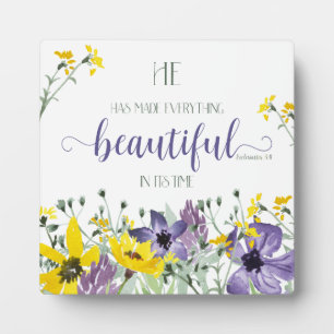 Everything Beautiful - Ecc 3:11 Plaque