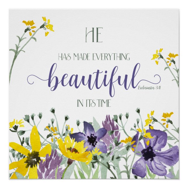 Everything Beautiful - Ecc 3:11 Poster (Front)