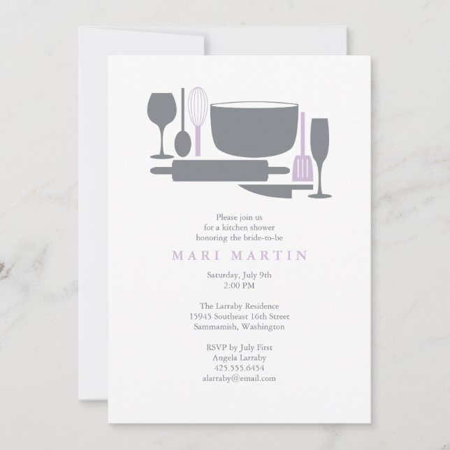 Everything But the Sink Bridal Shower Invitation (Front)