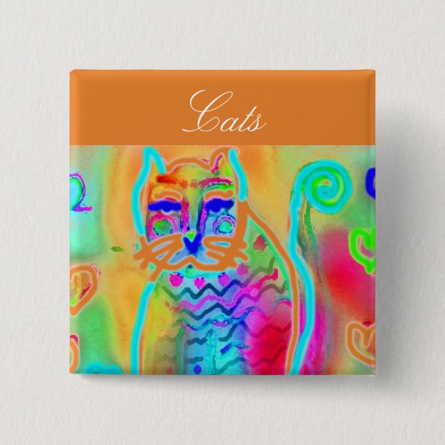 Everything Cats Jewellery Button (Front)