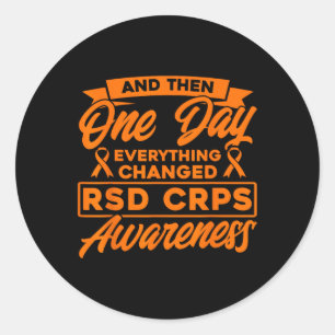 Everything Changed Rsd Crps Awareness Classic Round Sticker