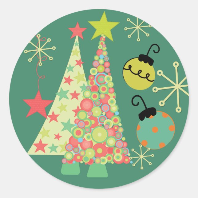 Everything Christmas Round Sticker (Front)