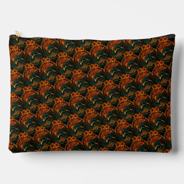 Everything Comes In Waves Retro Accessory Pouch (Front)