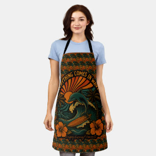 Everything Comes In Waves Retro Apron