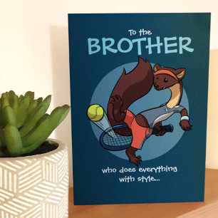 Everything Done with Style Tricky Tennis Cartoon Card