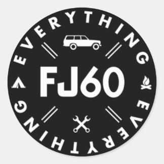 Everything FJ60 Logo Sticker - Black