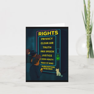 Everything For A Price Funny Satire Gift Card