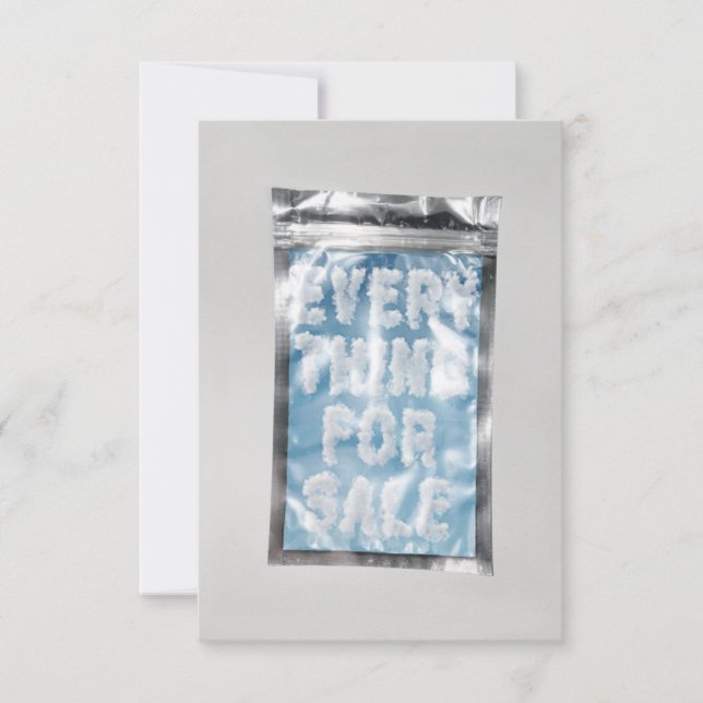 Everything For Sale Flat Thank You Card (Front)