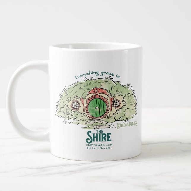 Everything Grows in THE SHIRE™ Large Coffee Mug (Left)