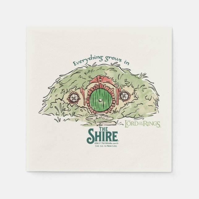 Everything Grows in THE SHIRE™ Napkin (Front)