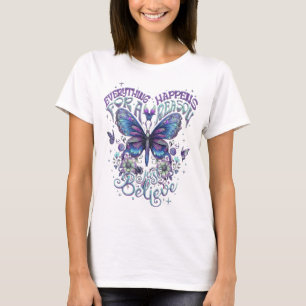 Everything Happens For A Reason PNG, Butterfly Sub T-Shirt