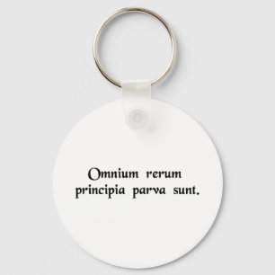 Everything has a small beginning. key ring