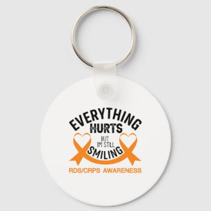 Everything Hurts I'm Still Smiling - Rsd Crps Awar Key Ring