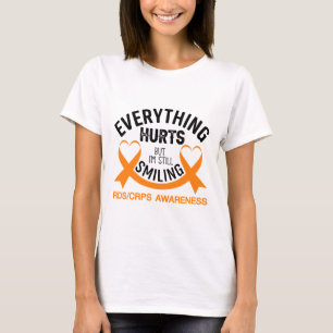 Everything Hurts I'm Still Smiling - Rsd Crps Awar T-Shirt