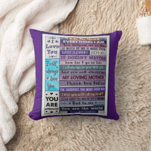 Everything I Am U Helped Me To Be-Daughter To Mum Cushion