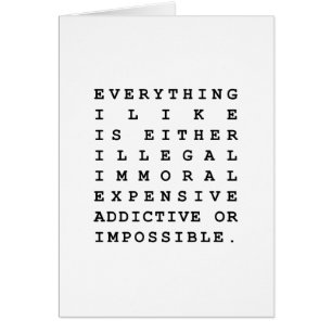 Everything I Like Card