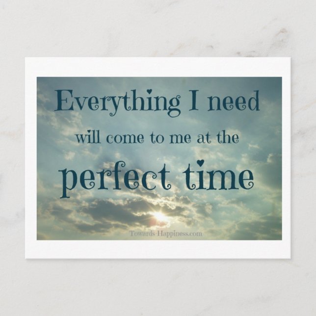 'Everything I Need' Affirmation Postcard (Front)