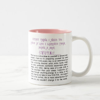 EVERYTHING I NEED TO KNOW IN LIFE MUGS