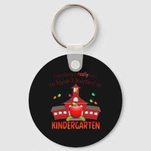 Everything I Really Need Know I Learned In Kinderg Key Ring