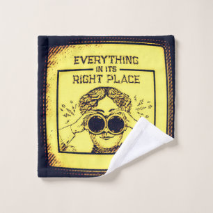 Everything In Its Right Place  Wash Cloth
