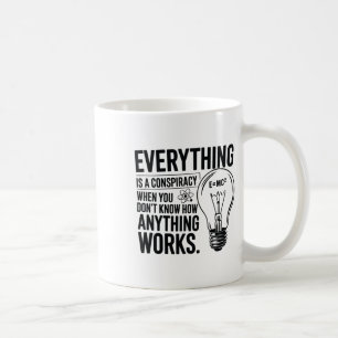 Everything Is A Conspiracy... Sticker Coffee Mug