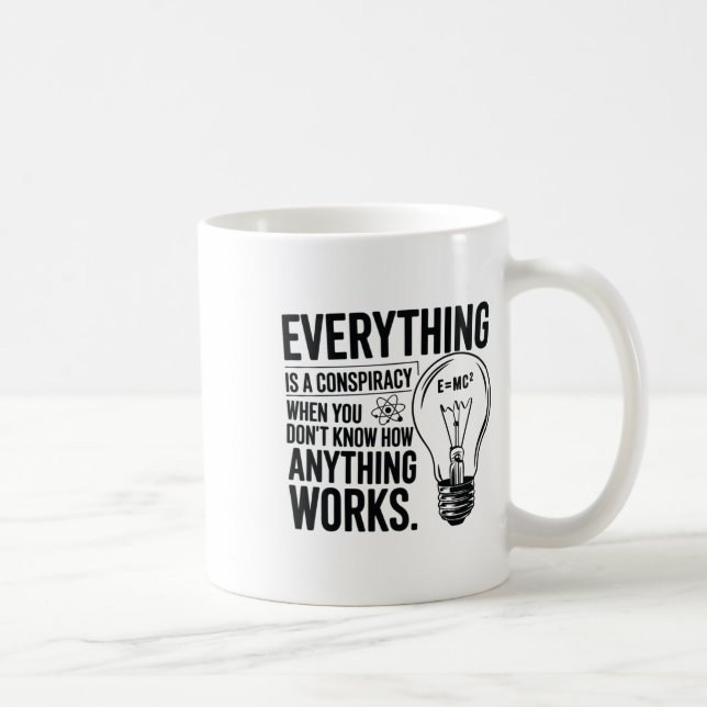 Everything Is A Conspiracy... Sticker  Coffee Mug (Right)