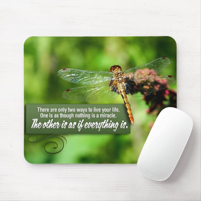 "Everything is a miracle" Inspirational Quote Mouse Pad (With Mouse)