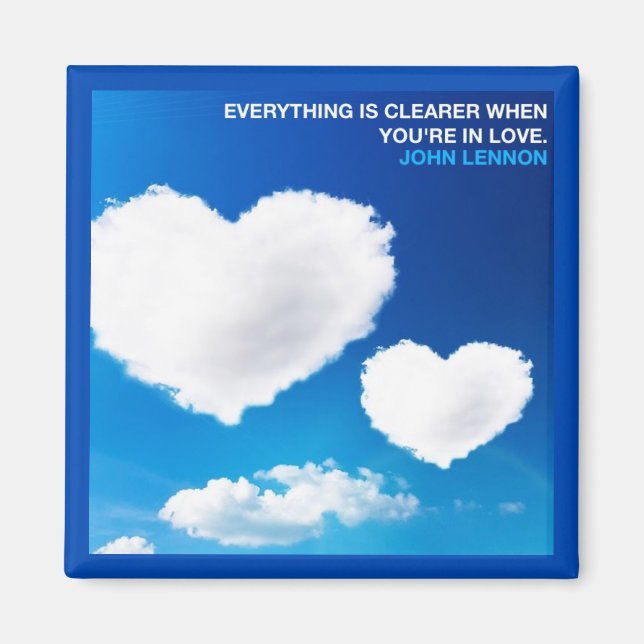 EVERYTHING IS CLEARER WHEN YOU'RE IN LOVE MAGNET (Front)
