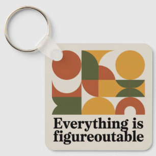 Everything Is Figureoutable Key Ring