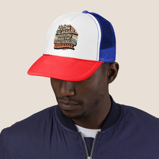 Everything is Fine Anxiety Trucker Hat (In Situ)