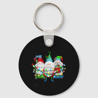 Everything Is Fine Lunch Lady Merry Christmas Xmas Key Ring