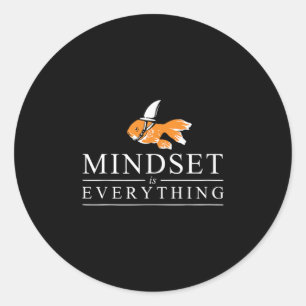 Everything Is Mindset Motivational Inspiration Sha Classic Round Sticker